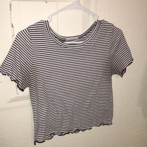 striped crop top